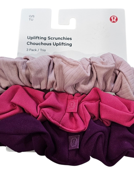 lululemon athletica Accessories - lululemon athletica Uplifting Scrunchies 3-Pack, Pink, Light Pink, Purple, New.